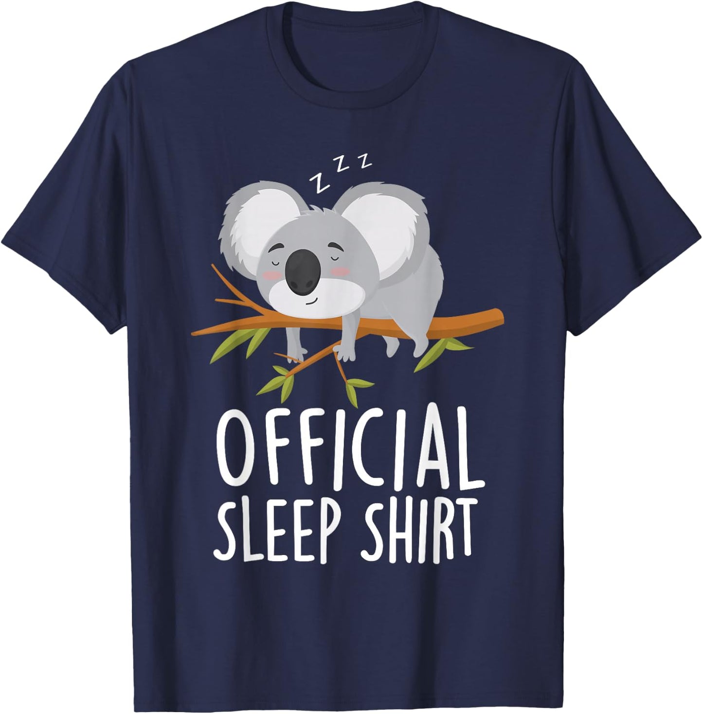 Official Sleep Shirt pajamas nightgown koala bear T-Shirt - T-Shirt | Navy