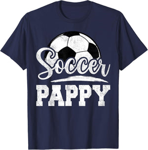 Soccer Pappy Soccer Player Game Day Father's Day T-Shirt - T-Shirt | Navy