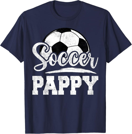 Soccer Pappy Soccer Player Game Day Father's Day T-Shirt - T-Shirt | Navy