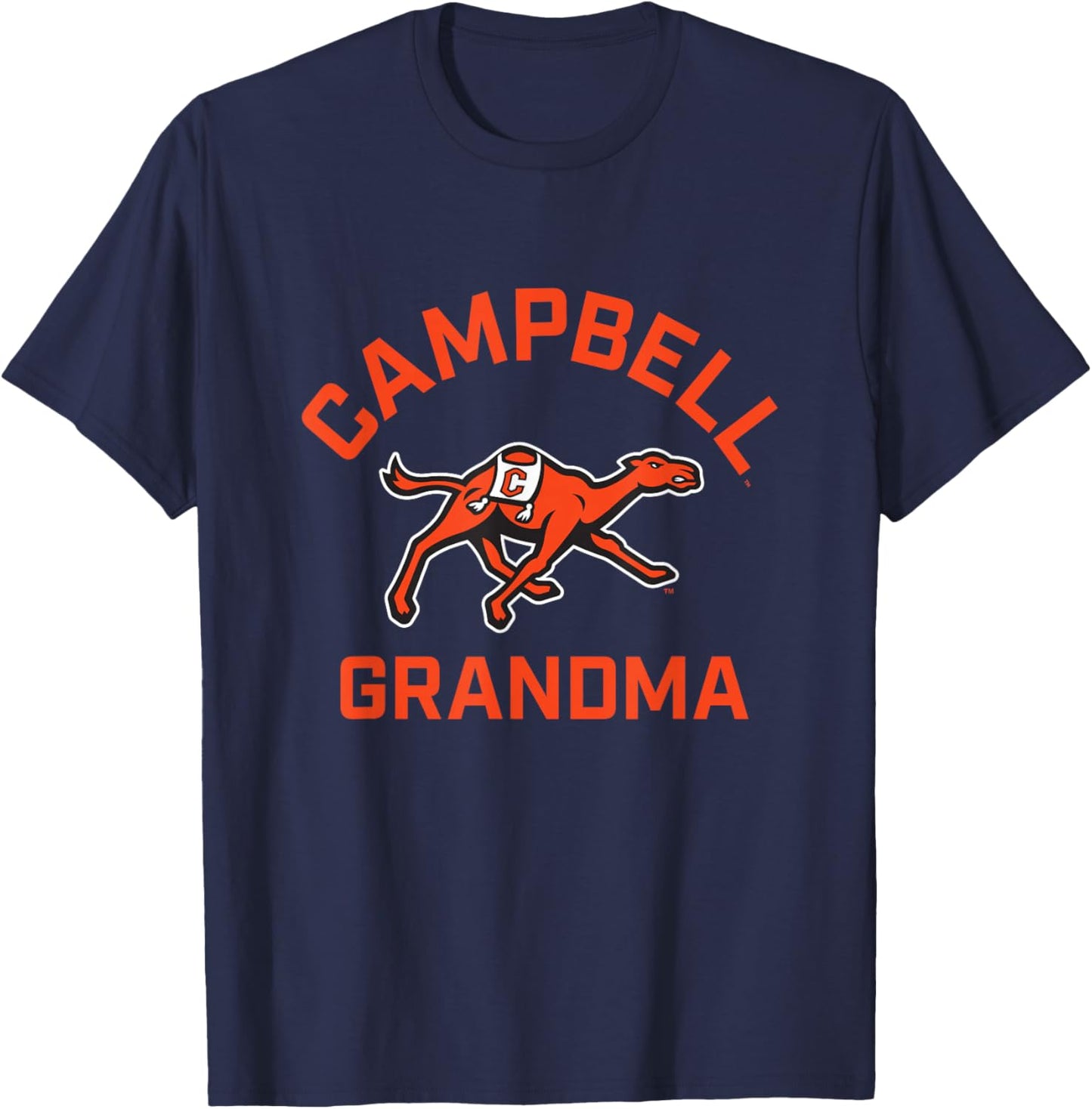 Campbell University Fighting Camels Arched Grandma T-Shirt - T-Shirt | Navy