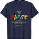 Funny Retro Vintage aunt wear Bluntie Funny Aunt Weed T-Shirt - T-Shirt | Navy