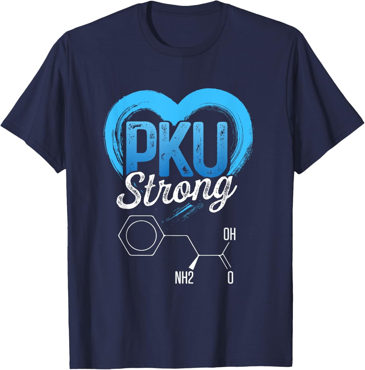 Phenylketonuria PKU Strong Warrior Healing Awareness DA1 T-Shirt - T-Shirt | Navy
