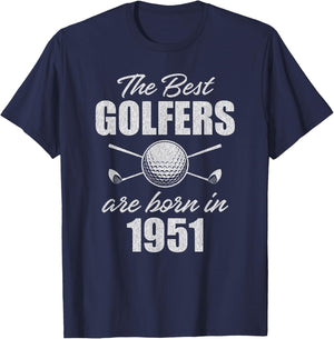 74 Year Old Golfer: Golfing 1951 74th Birthday T-Shirt - T-Shirt | Navy