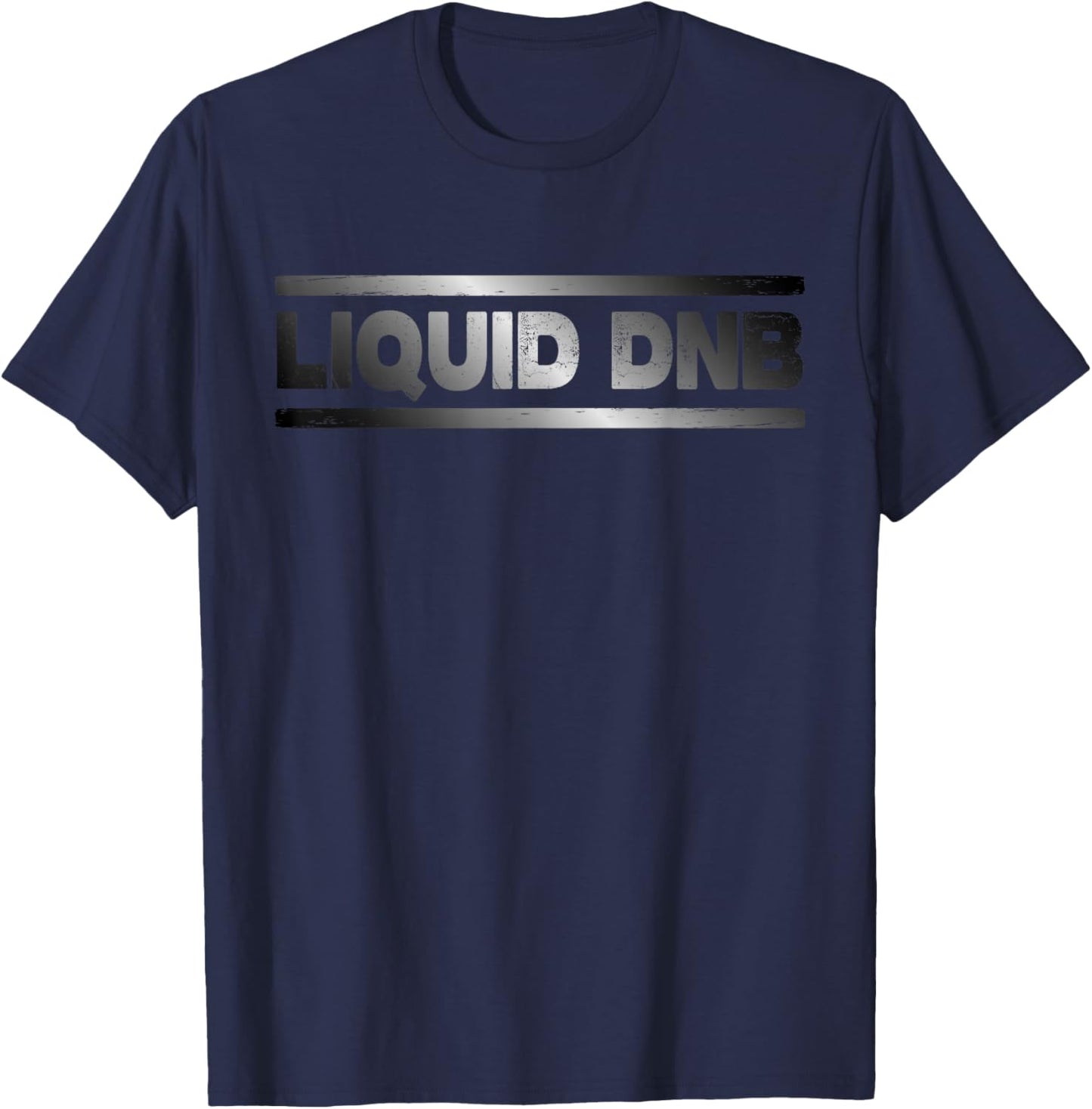 Liquid DNB Shirt Junglist Drum n Bass T-Shirt - T-Shirt | Navy