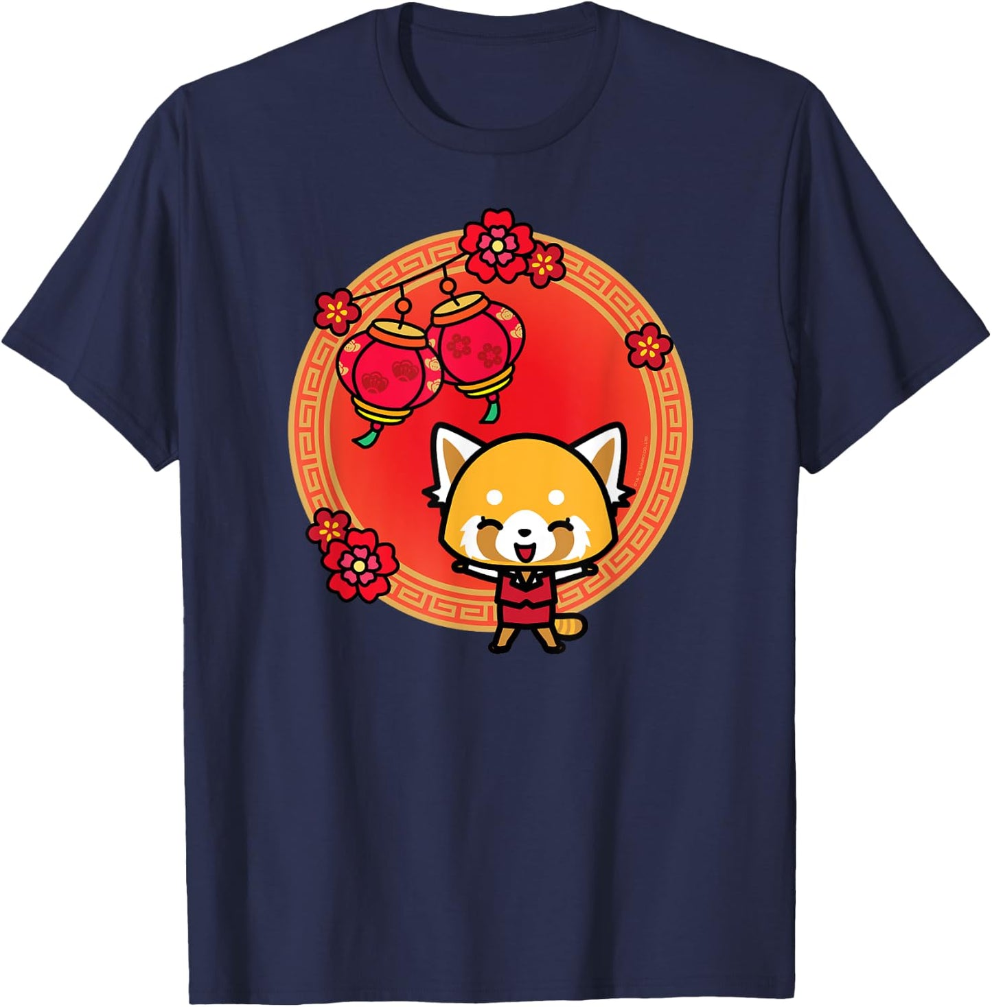 Aggretsuko Lunar New Year T-Shirt - T-Shirt | Navy