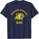 Northern Michigan University NMU Wildcats Arched Dad T-Shirt - T-Shirt | Navy