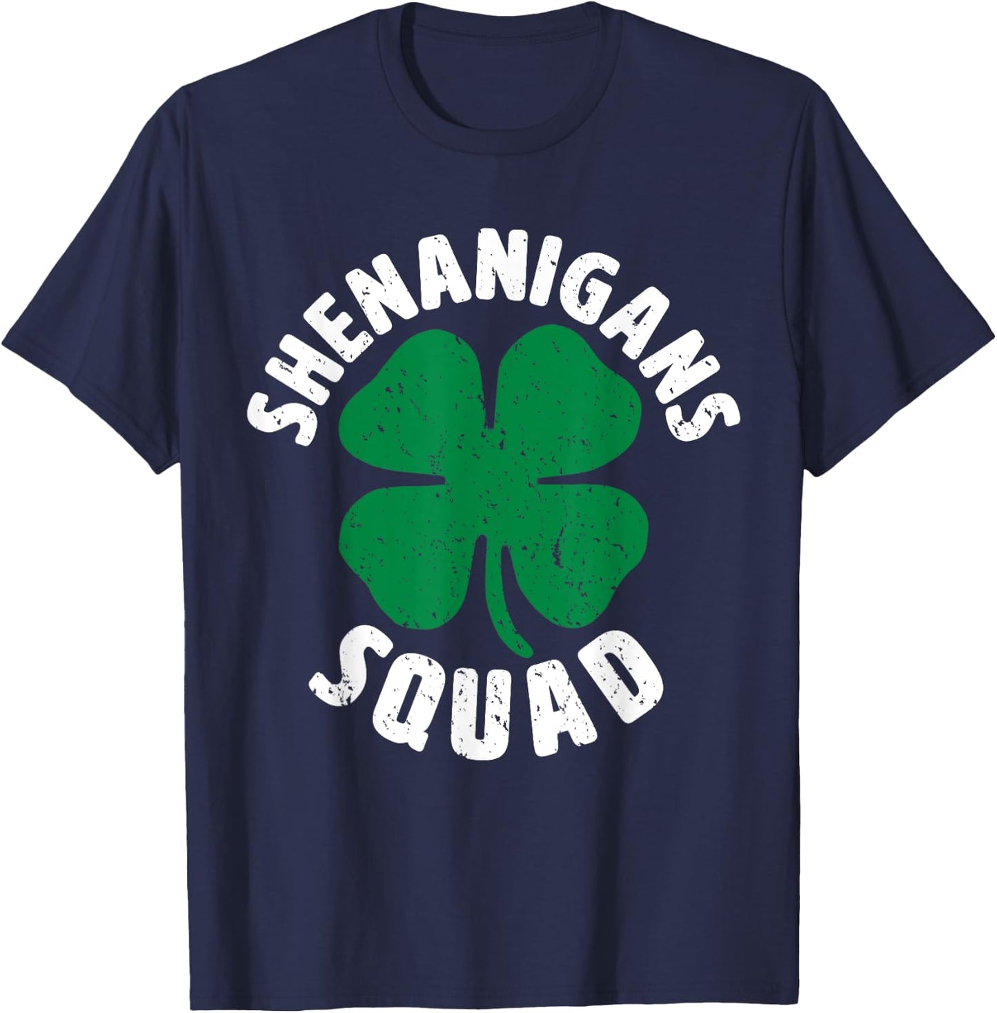 Shenanigan Squad Funny St Patricks Day Group Drinking T-Shirt - T-Shirt | Navy