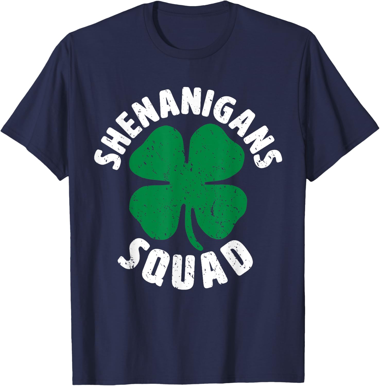 Shenanigan Squad Funny St Patricks Day Group Drinking T-Shirt - T-Shirt | Navy