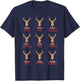 Funny Deer Hunter Santa's Reindeer Hunter For Christmas T-Shirt - T-Shirt | Navy