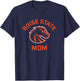 Boise State University BSU Broncos Arched Mom T-Shirt - T-Shirt | Navy