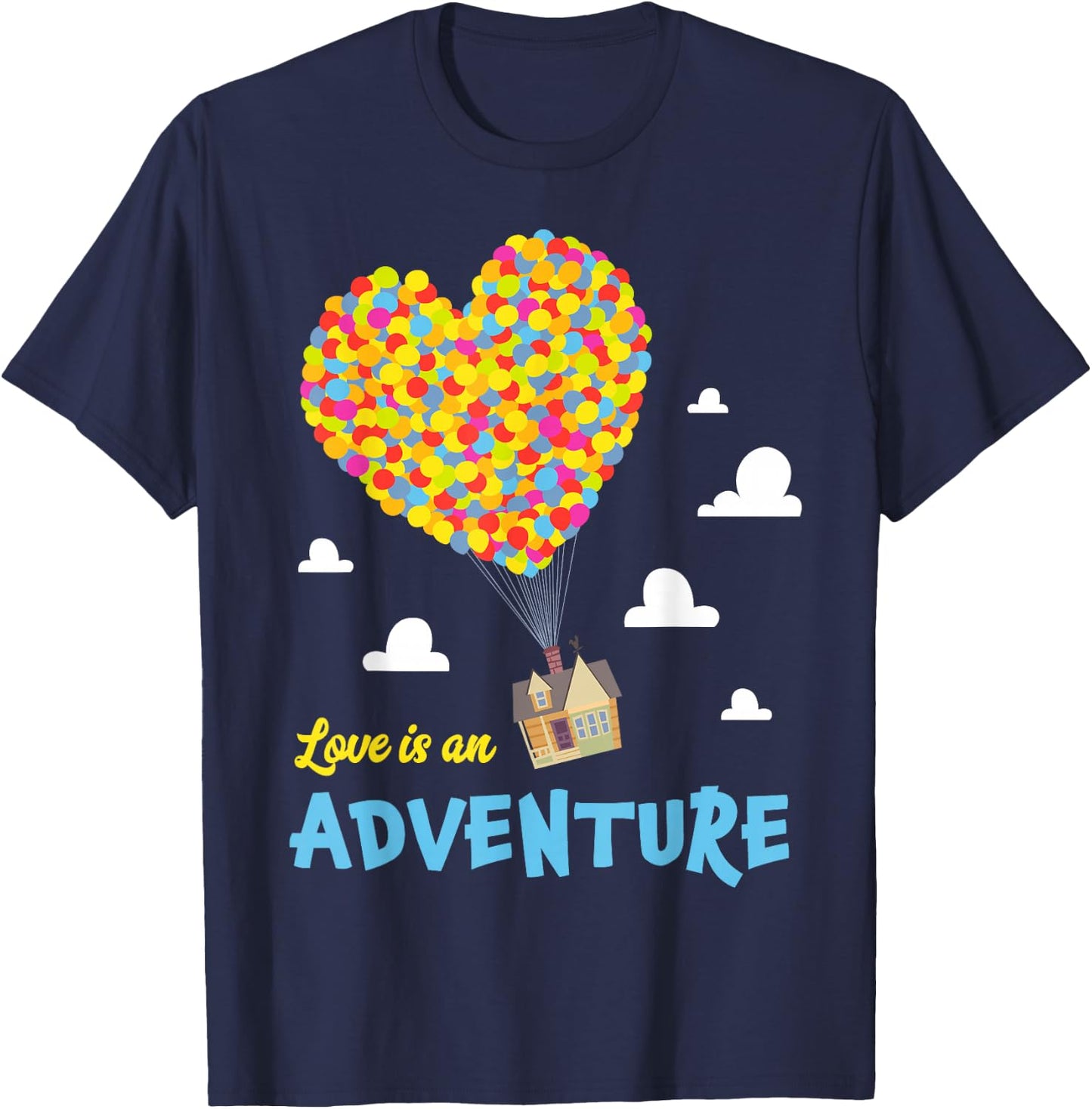 Disney and Pixar Up Love is an Adventure T-Shirt - T-Shirt | Navy