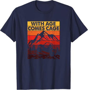 With Age Comes Cage - SxS Side-By-Side UTV T-Shirt - T-Shirt | Navy