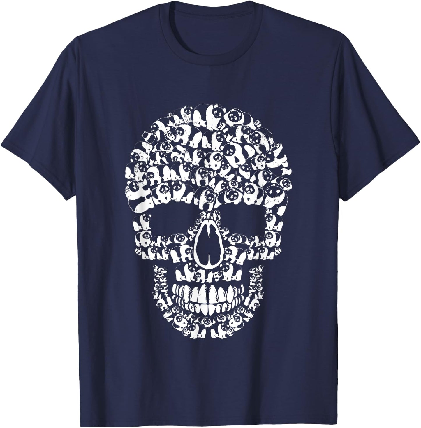 Funny Halloween Panda Bear Skull Animals Lover Costume T-Shirt - T-Shirt | Navy