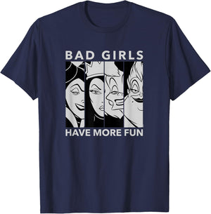 Disney Villains - Bad Girls Have More Fun T-Shirt - T-Shirt | Navy