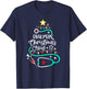 Dialysis Christmas Crew Dialysis Nurse Nephrology Technician T-Shirt - T-Shirt | Navy