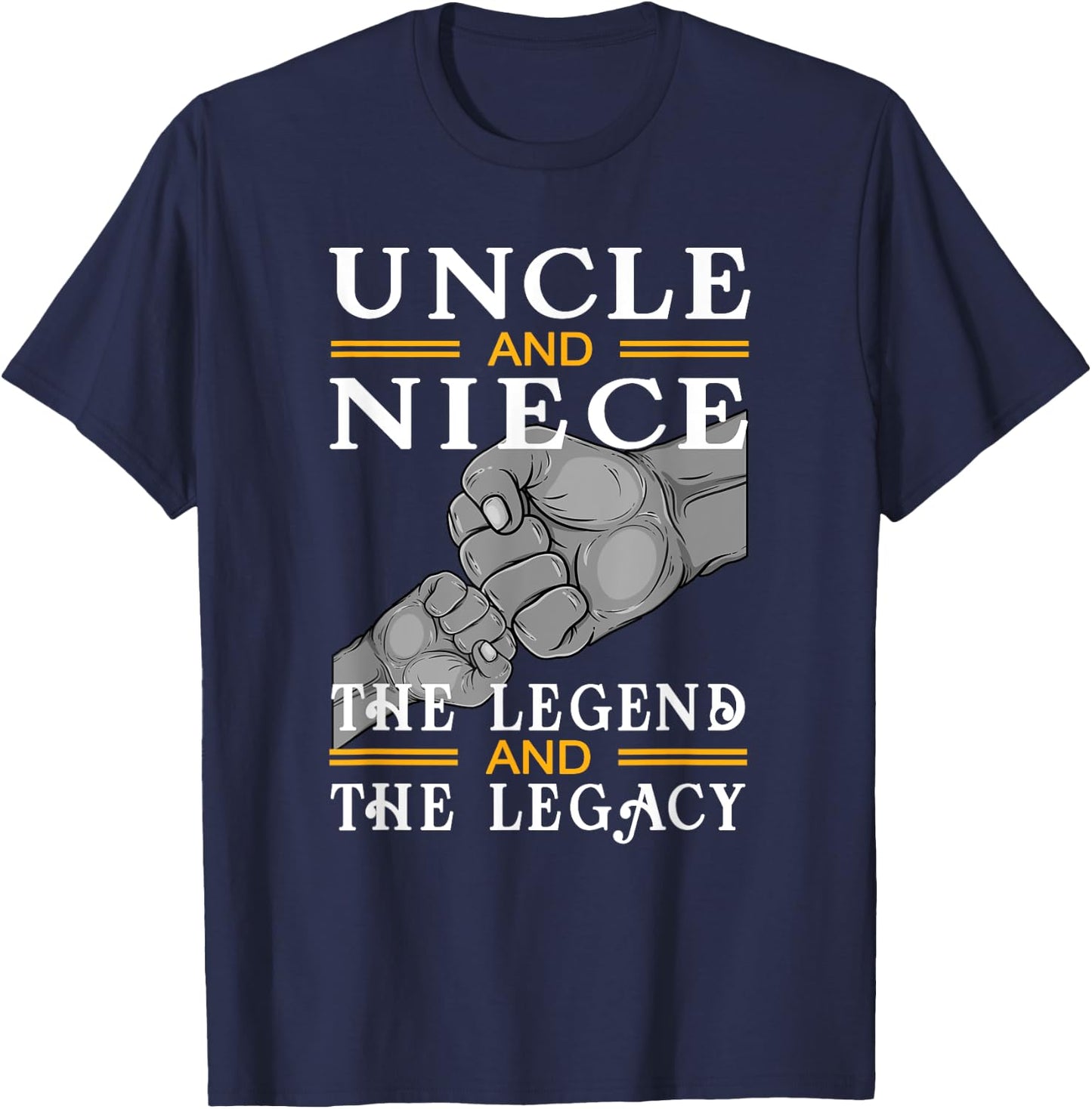 Uncle and Niece Matching the Legend the Legacy T-Shirt - T-Shirt | Navy