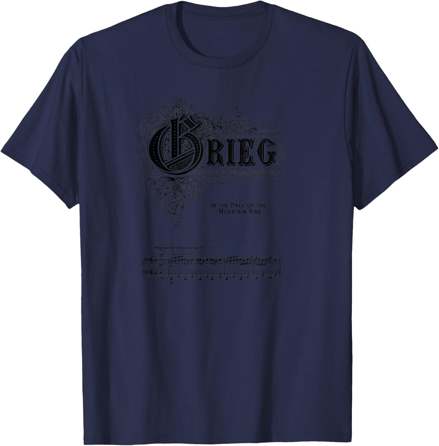 In the Hall of the Mountain King - Edvard Grieg T-Shirt - T-Shirt | Navy