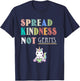 Spread Kindness Not Germs Essential Unicorn Cat Lover Funny T-Shirt - T-Shirt | Navy
