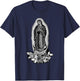 Our Lady De Guadalupe Sant Mary For Christians, Catholics T-Shirt - T-Shirt | Navy