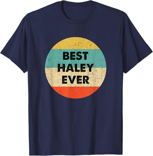 Haley Name T-Shirt - T-Shirt | Navy