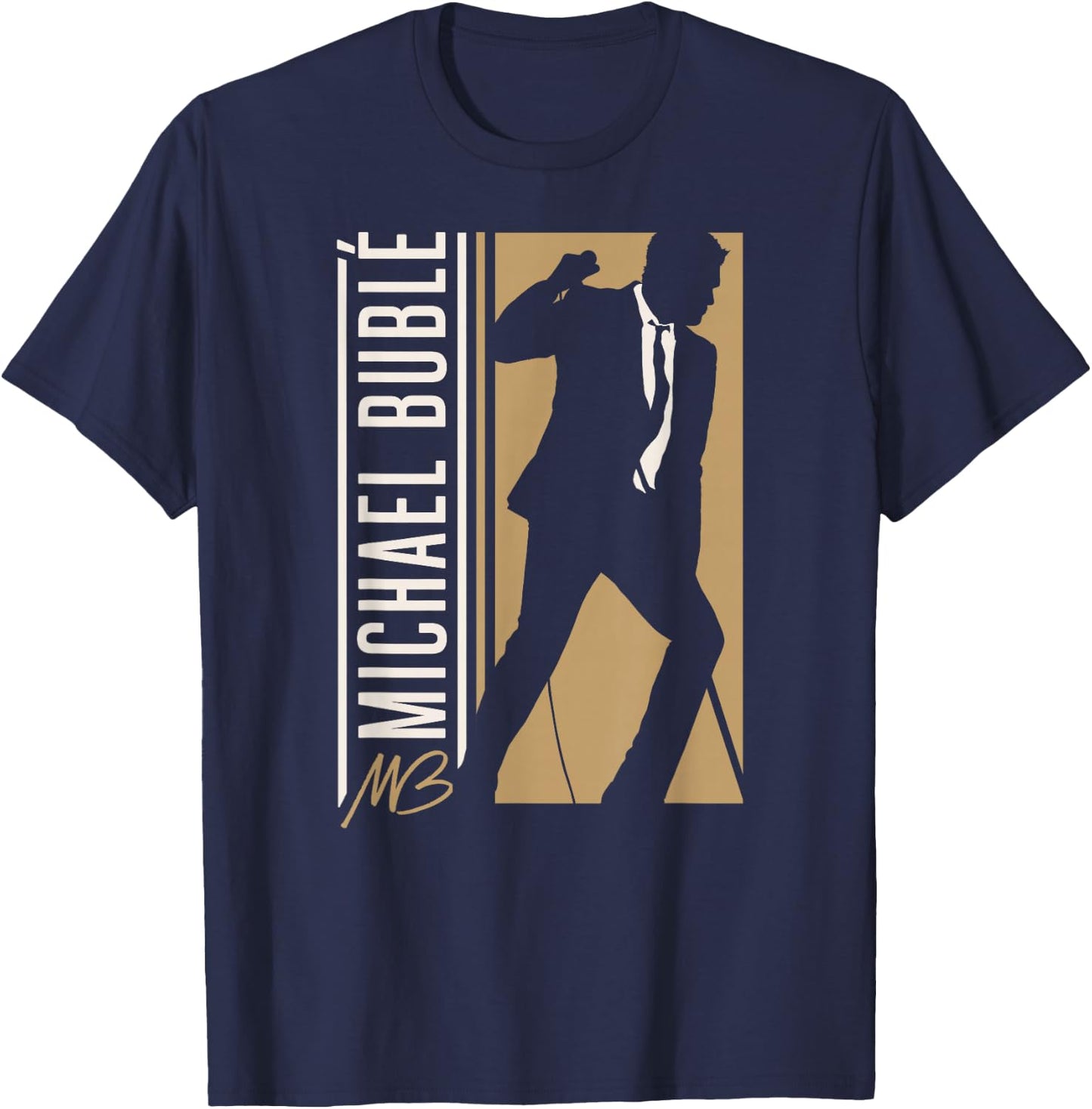 Michael Bublé Vertical Silhouette T-Shirt - T-Shirt | Navy