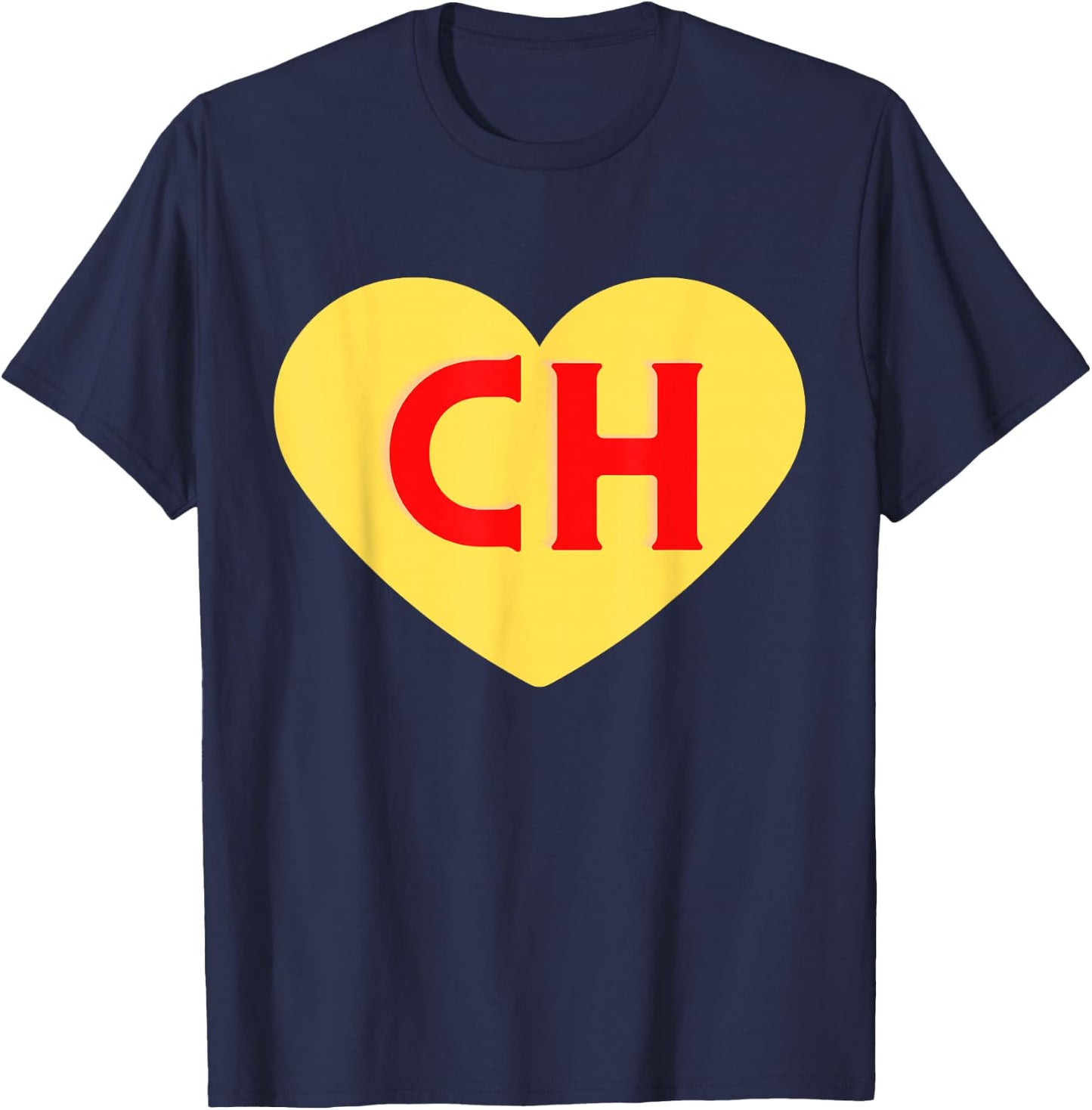 Whyte Women's Red Heart , Small, Classic Fit, , Short Sleeve, Machine Wash, US Size Small T-Shirt - T-Shirt | Navy
