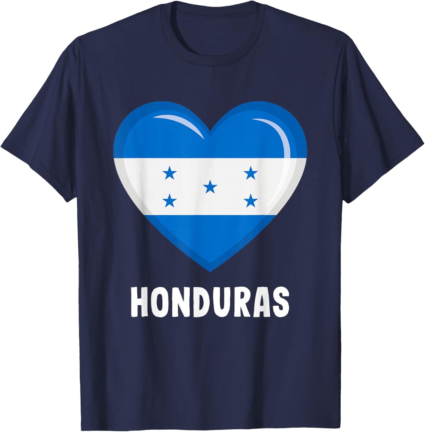 Honduran Flag Jersey | Honduran T-Shirt - T-Shirt | Navy