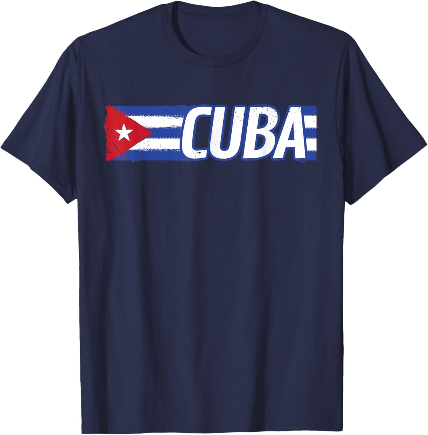 Cuban Flag Shirt Cuban Heritage Month Patriotic T-Shirt - T-Shirt | Navy