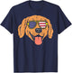 Golden Retriever American USA Flag 4th Of July Fourth Dog Women Kids Men T-Shirt - T-Shirt | Navy