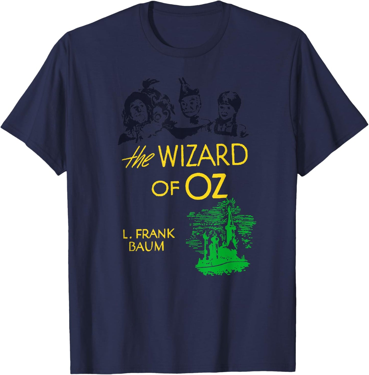Oz Lion Tin Man Dorothy Oz Scarecrow Retro Wizard of OZ Book T-Shirt - T-Shirt | Navy