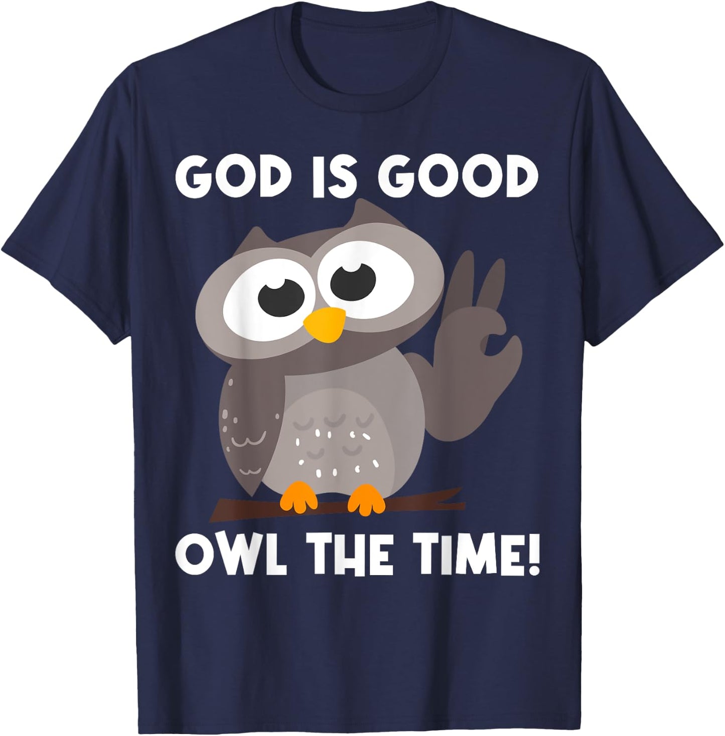 Owl Gift Women Boys Girls Nocturnal Bird Owl Lovers T-Shirt - T-Shirt | Navy