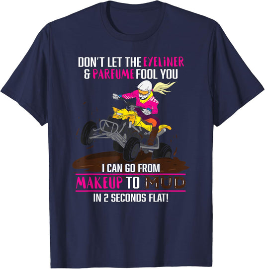 Quad Bike Gift ATV Quad Biker Funny Offroad T-Shirt - T-Shirt | Navy