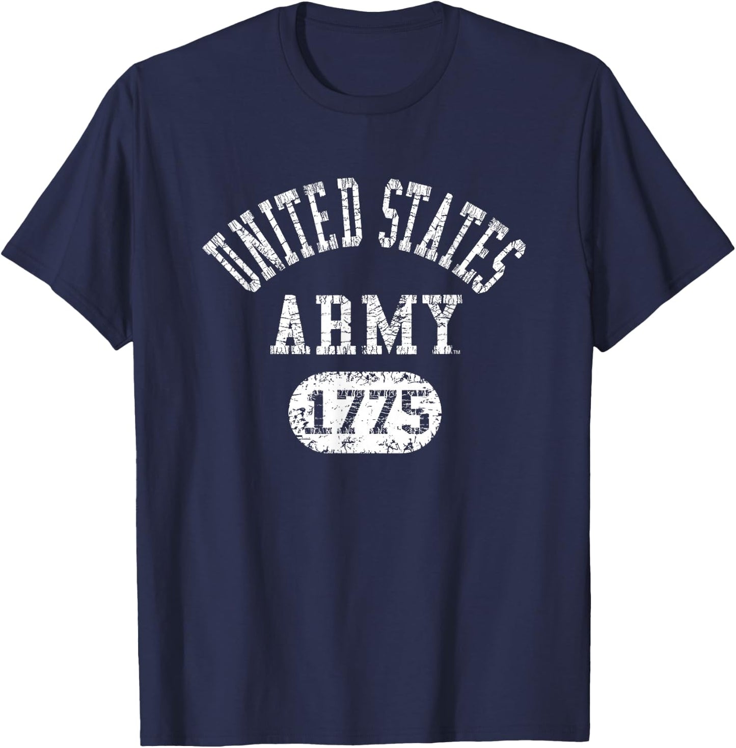 Military Army United States Vintage 1775 Officially Licensed T-Shirt - T-Shirt | Navy