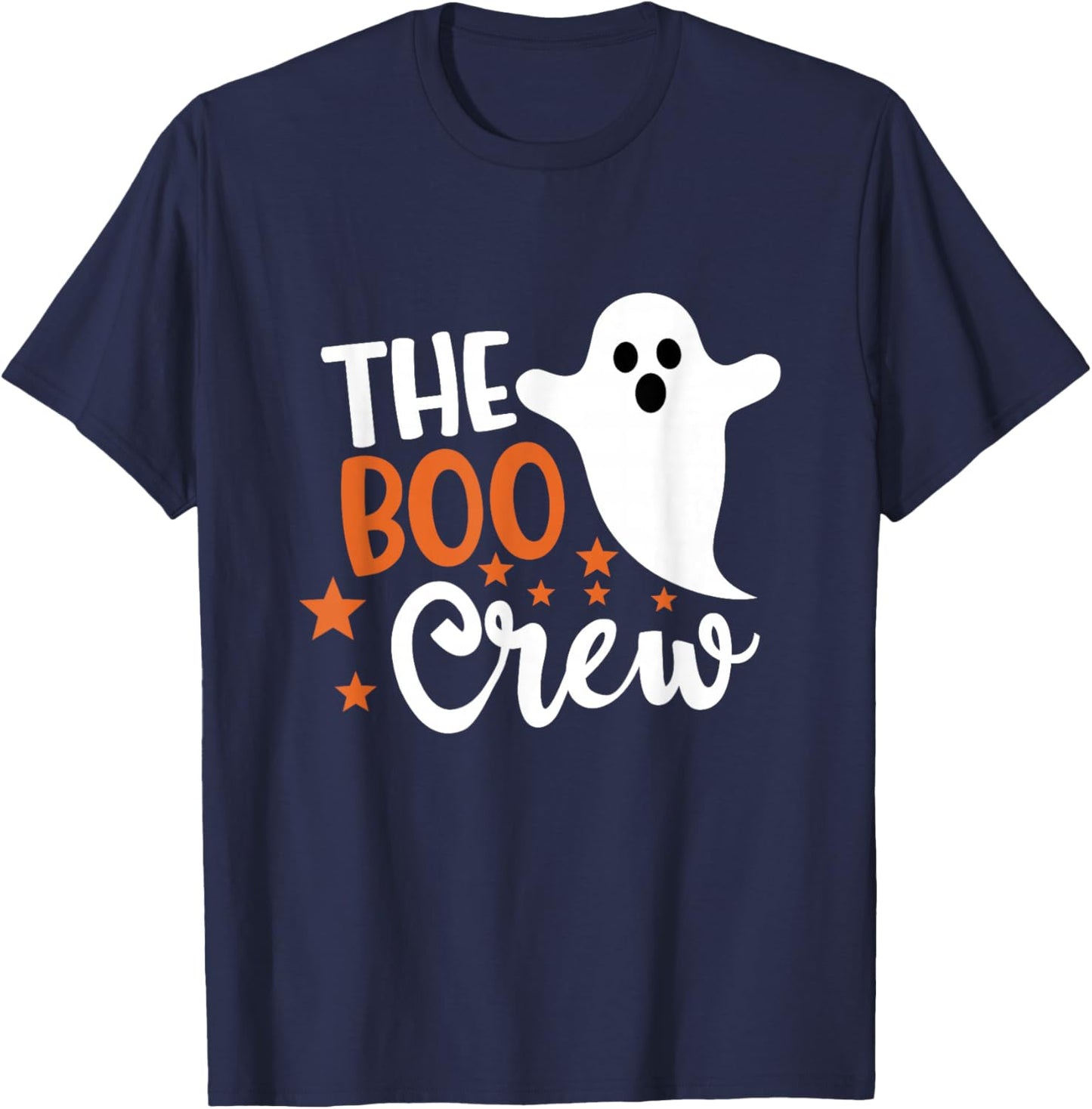 Halloween The Boo Crew - Cute Ghost - Spooky Family Matching T-Shirt - T-Shirt | Navy