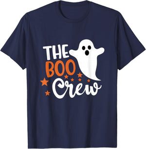 Halloween The Boo Crew - Cute Ghost - Spooky Family Matching T-Shirt - T-Shirt | Navy