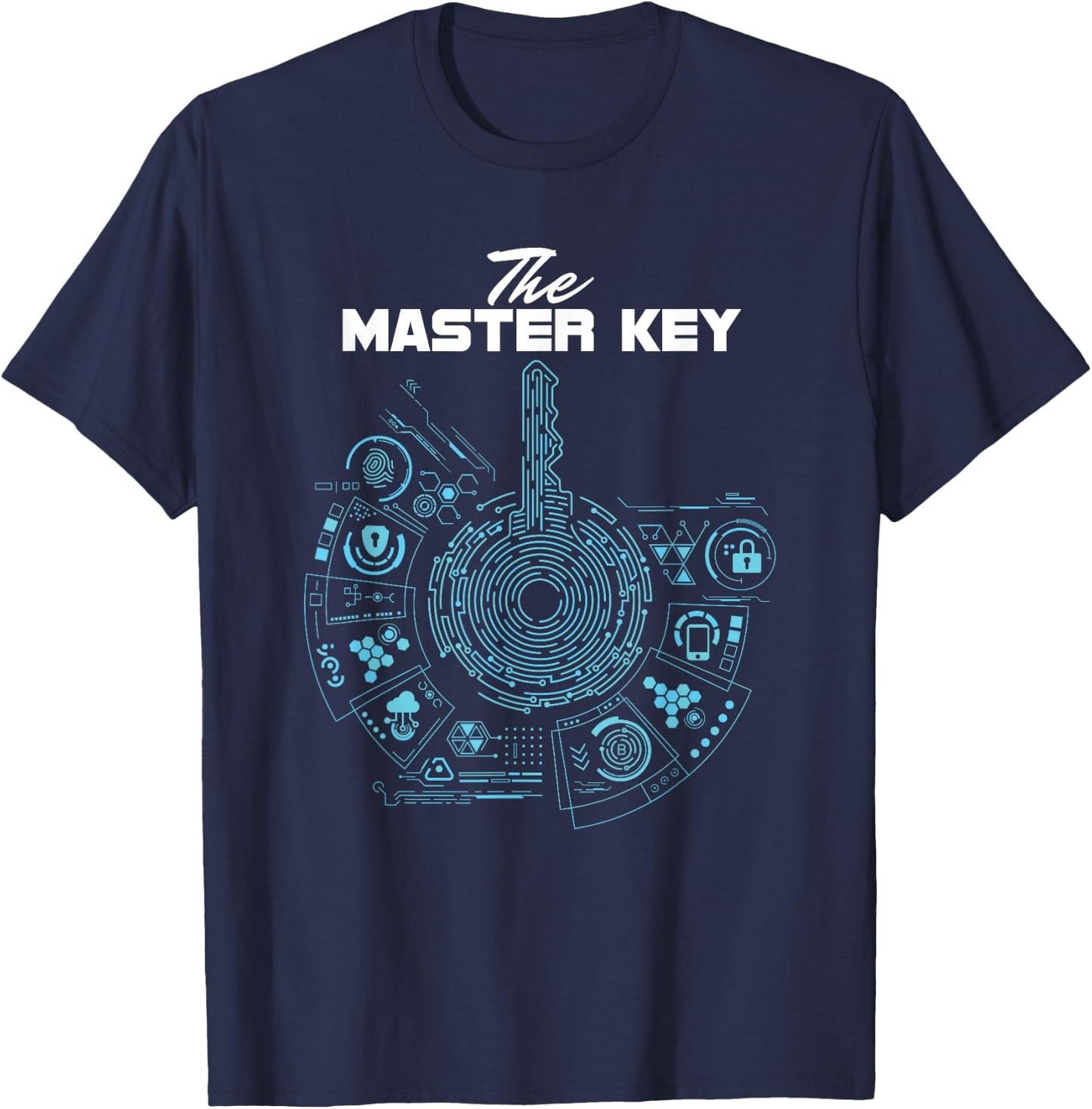 Lockpick Lock Picking The Master Key T-Shirt - T-Shirt | Navy