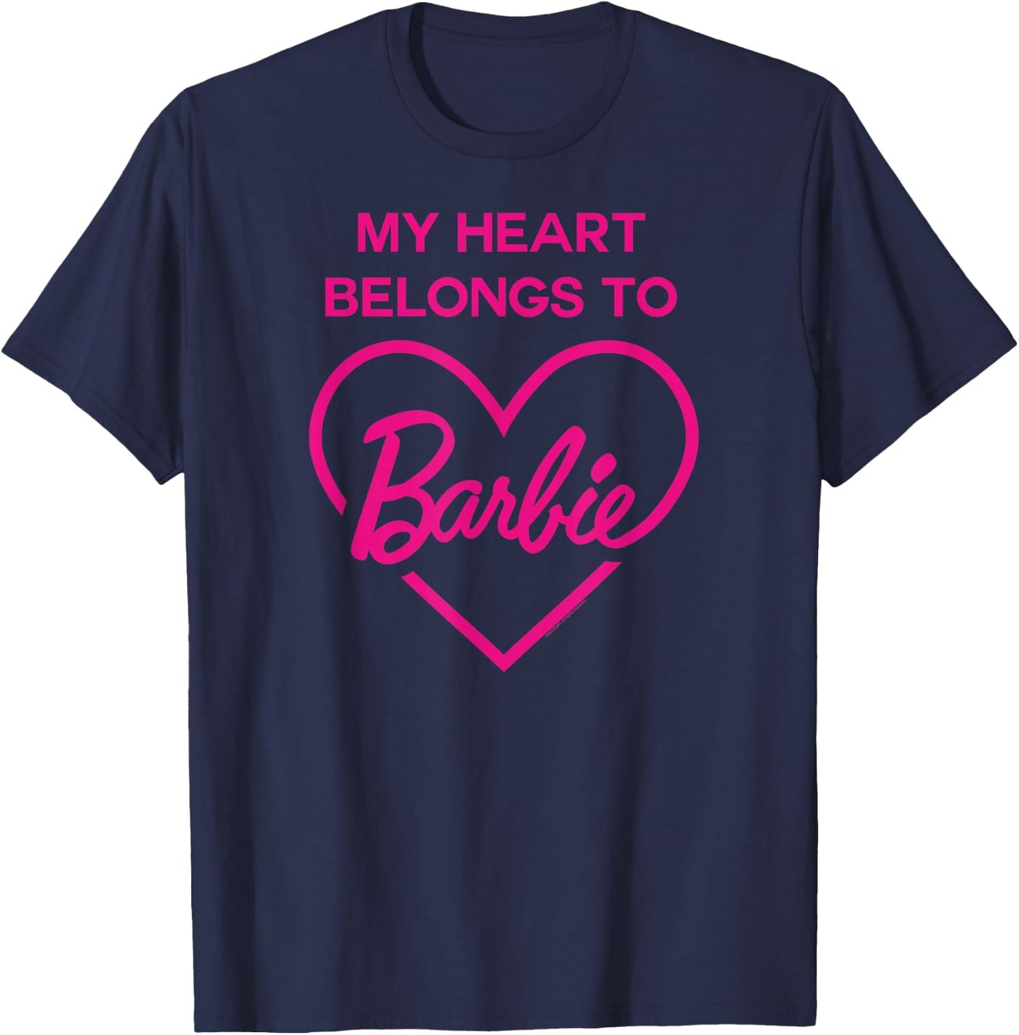 Barbie - My Heart Belong to Barbie T-Shirt - T-Shirt | Navy