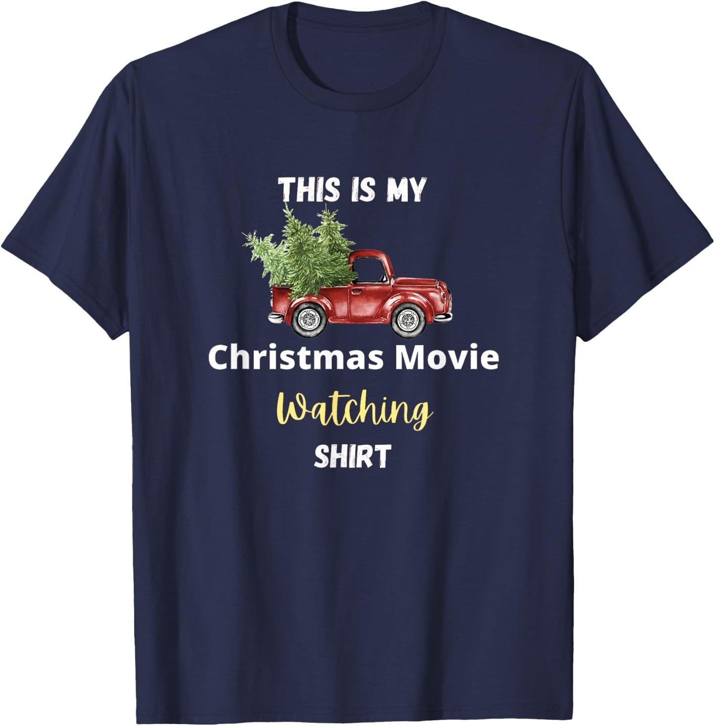 This is My Christmas Movie Watching T-Shirt - T-Shirt | Navy