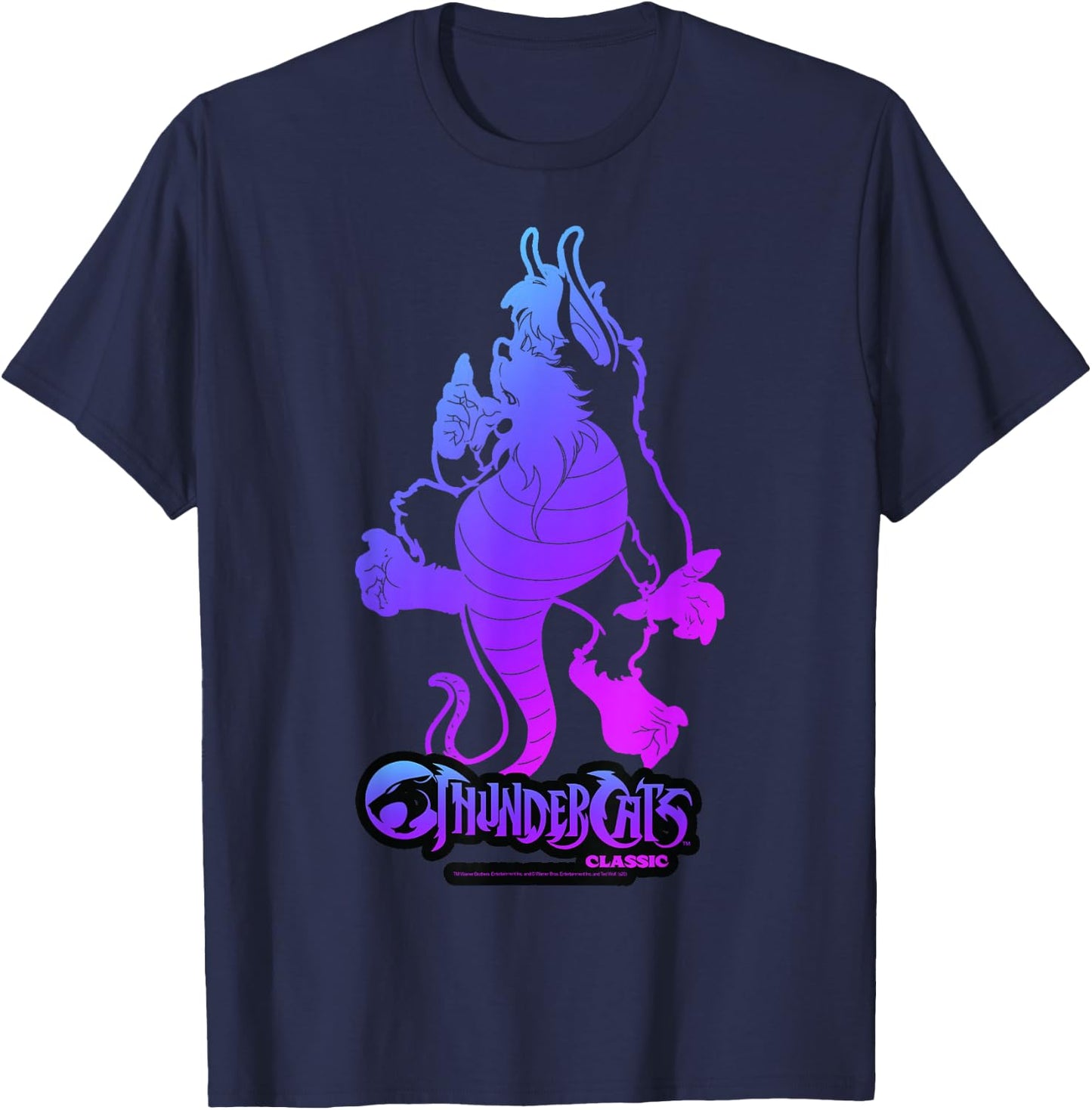 ThunderCats Snarf Gradient Portrait T-Shirt - T-Shirt | Navy