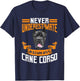 Cane Corso Motif Italian Mastiff T-Shirt - T-Shirt | Navy