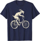 Goat Mountain Bike MTB Cycling Bicycle Cyclist Funny T-Shirt - T-Shirt | Navy