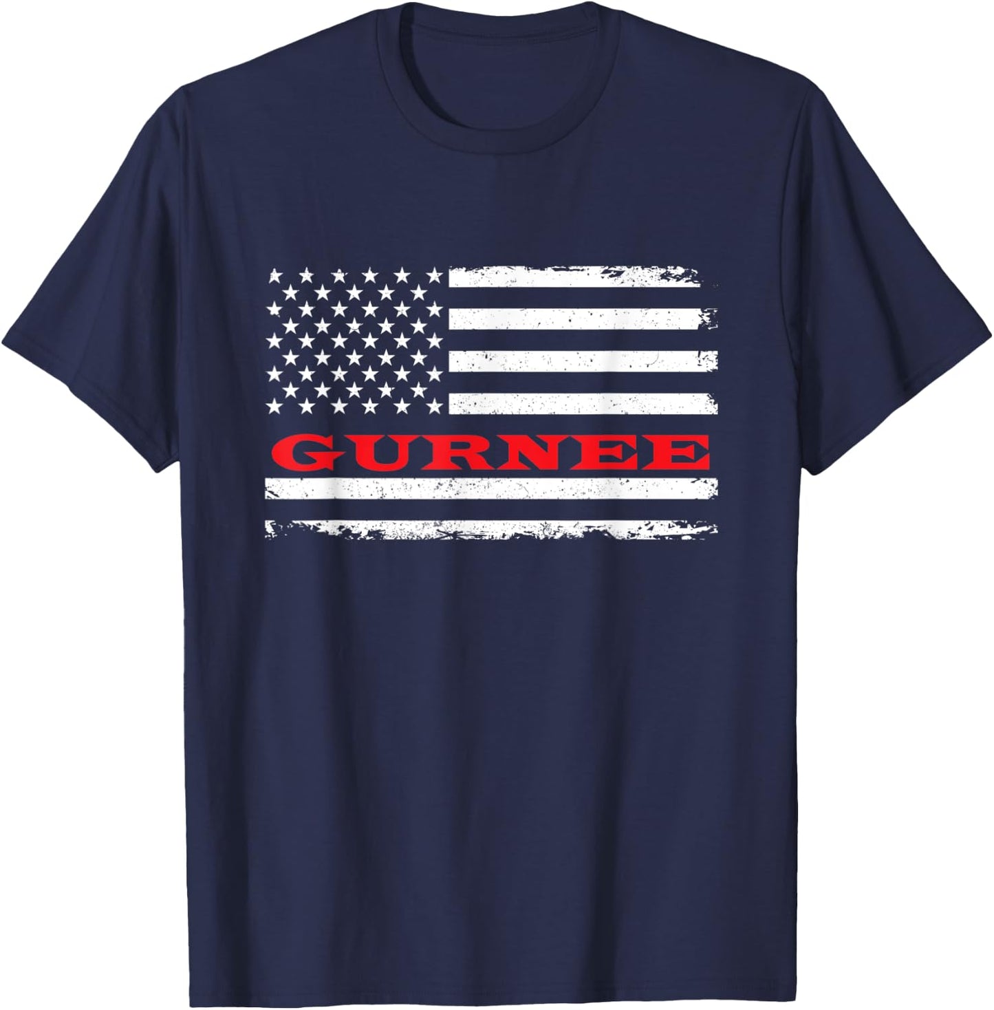 Illinois American Flag Gurnee USA Patriotic Souvenir T-Shirt - T-Shirt | Navy