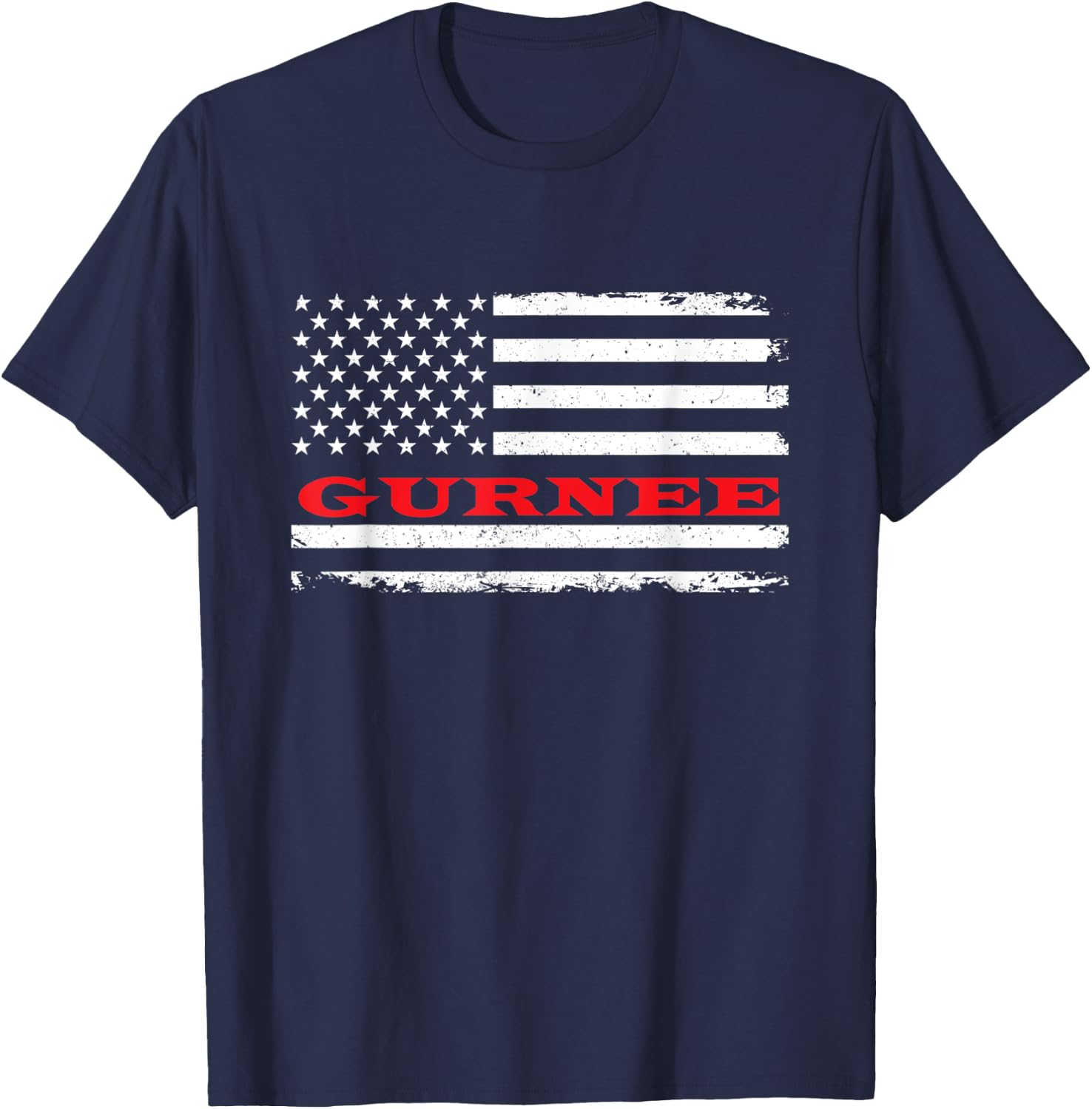 Illinois American Flag Gurnee USA Patriotic Souvenir T-Shirt - T-Shirt | Navy