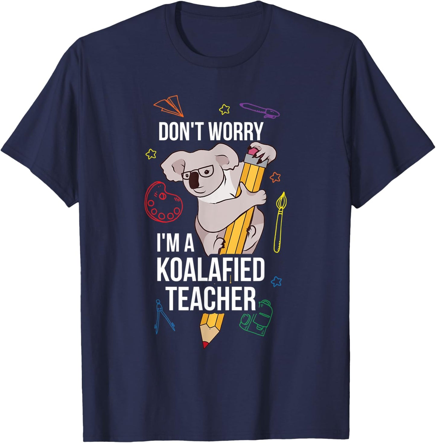 Koalafied Teacher T-Shirt - T-Shirt | Navy