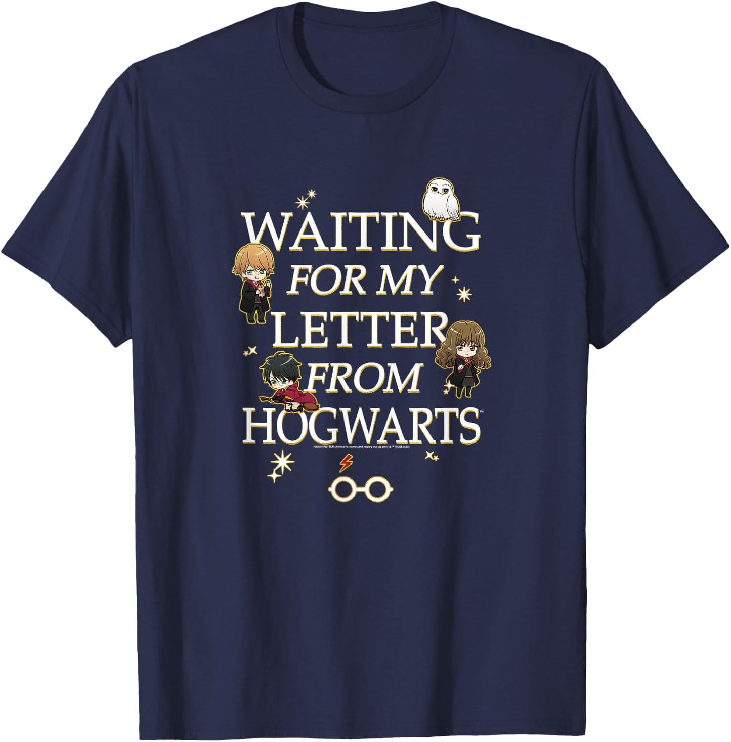 Harry Potter Waiting For My Letter From Hogwarts T-Shirt - T-Shirt | Navy