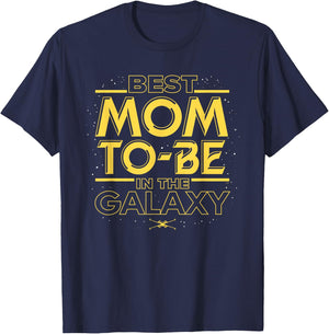 Star Wars Best Mom-to-Be in the Galaxy Birthday Mother’s Day T-Shirt - T-Shirt | Navy