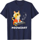 Meowzart Cat Playing Piano T-Shirt - T-Shirt | Navy