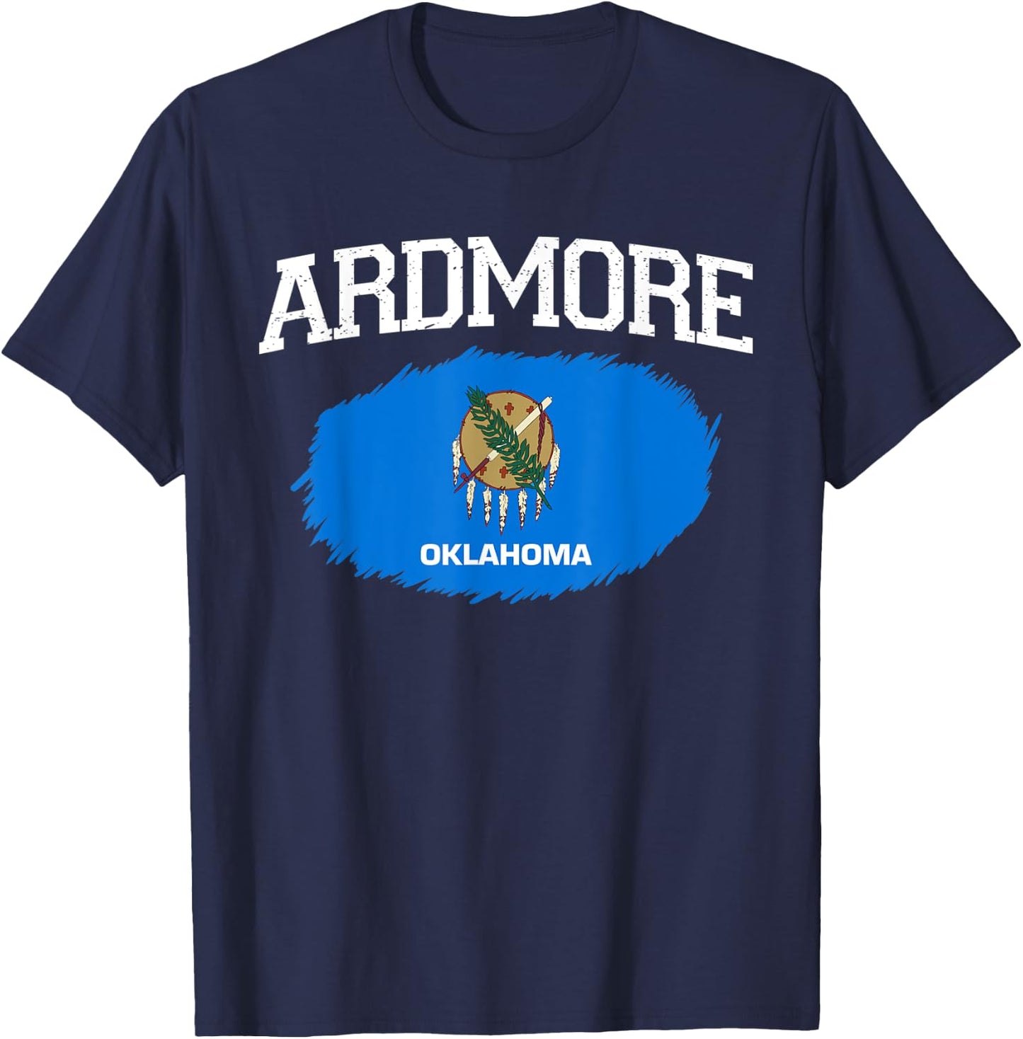 ARDMORE OK OKLAHOMA Flag Vintage USA Sports Men Women T-Shirt - T-Shirt | Navy