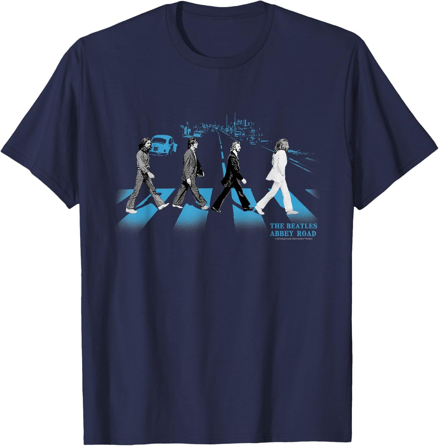 The Beatles - Abbey Road street blues T-Shirt - T-Shirt | Navy