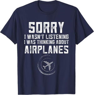 Funny Future Pilot Plane Aviation Themed Kids Airplane Lover T-Shirt - T-Shirt | Navy